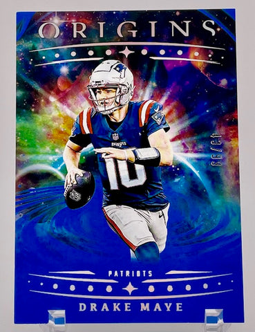 Patriots Drake Maye 2025 Panini Origins No.62 #43/99 Single Card