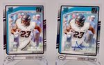 Broncos Audric Estime 2024 Panini Clearly Donruss No.93 Autographed-Base Rookie (Lot of 2) Single Card