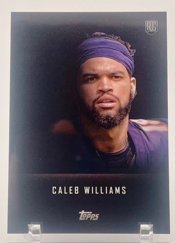 Bears Caleb Williams 2024 Topps Midnight No.T-1 SSP Case Hit Rookie Single Card