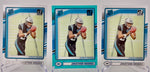 Panthers Jonathon Brooks 2024 Panini Clearly Donruss No.70 Teal & Base (Lot of 3) Single Card