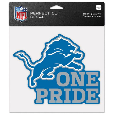 Lions 8x8 DieCut Decal Color Slogan