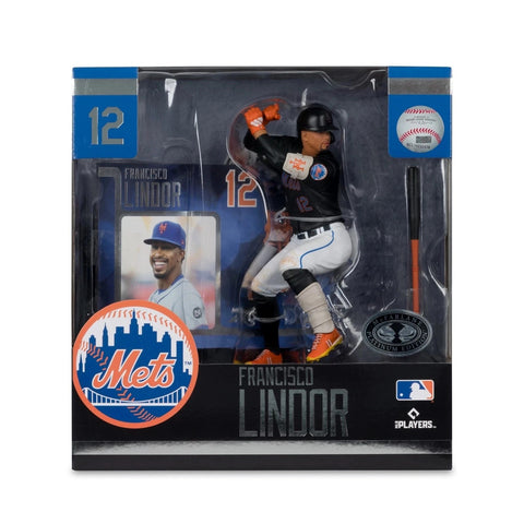 Mets Francisco Lindor 7" McFarlane Figure Sports Picks Legacy Series Figure #16 Platinum Edition