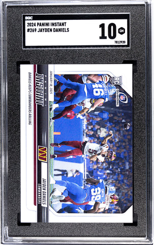 Commanders Jayden Daniels 2024 Panini Instant No.269 SGC Graded 10 Rookie Single Card (7812920)