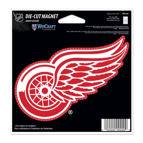 Red Wings Die Cut Magnet 4.5 x 5