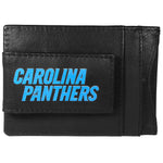 Panthers Leather Cash & Cardholder Magnetic Name NFL