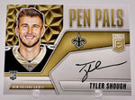 Saints Tyler Shough 2025 Panini Donruss Elite No.PP-TSH Autographed Rookie Single Card