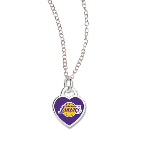 Lakers Necklace w/ 3D Heart