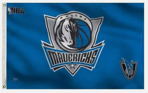 Mavericks 3x5 House Flag Team Logo