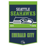 Seahawks 24"x38" Wool Banner Slogan