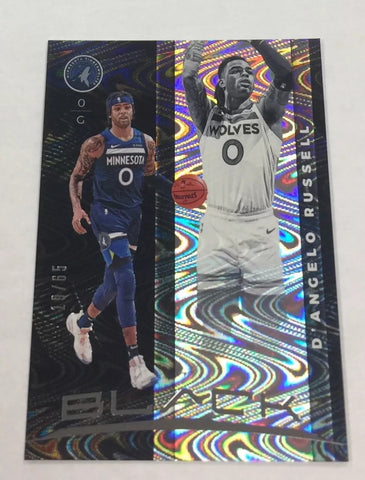 Timberwolves D'Angelo Russell 2019-20 Panini Black #19/65 Single Card