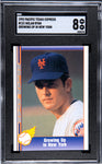 Mets Nolan Ryan 1992 Pacific Texas Express #121 Growing Up in New York SGC Graded 8 Single Card