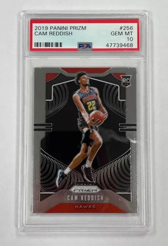 Hawks Cam Reddish 2019-20 Panini Prizm No.256 PSA Graded 10 Rookie Single Card