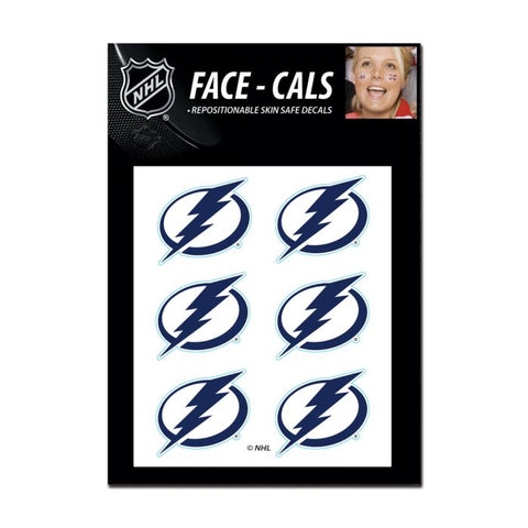 Lightning Face Cals Tattoos 6-Pack