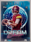 Commanders Jayden Daniels 2024 Topps Midnight No.DC-4 SSP Case Hit Rookie Single Card