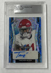 Traeshon Holden 2022 Leaf Flash Pre-Production 1/1 Kaleidoscope Blue Autographed Rookie Single Card