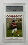 Falcons Matt Ryan 2008 Topps No.331 FGC 10 Rookie Graded Single Card