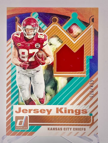 Chiefs Travis Kelce 2025 Panini Donruss No.JK-TKE #010/425 Relic Single Card
