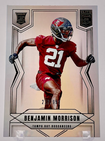Buccaneers Benjamin Morrison 2025 Panini Donruss Elite No.167 #219/999 Rookie Single Card