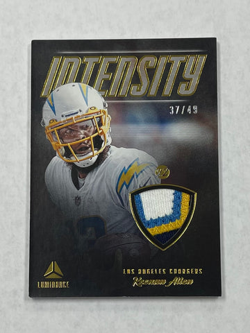 Chargers Keenan Allen 2022 Panini Luminance No.INT-KAL 37/49 Relic Single Card