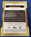 Nationals Carter Kieboom 2020 Topps Five Star FSA-KIE On-Card Autographed Single Card