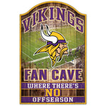 Vikings Wood Sign 11x17 Fan Cave