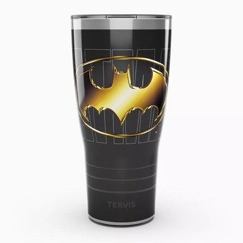 DC Comics 30oz Batman Gotham Gold Stainless Steel Tervis w/ Slider Lid