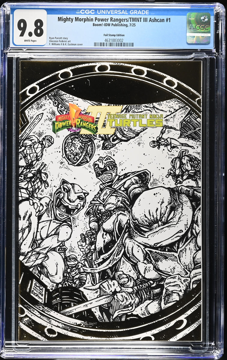 Mighty Morphin Power Rangers/ TMNT III Ashcan Foil Stamp Edition Issue ...