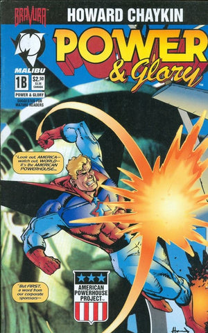 Power and Glory Issue #1B February 1994 Comic Book