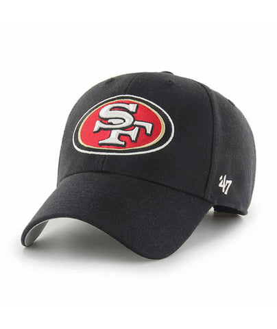 49ers Hat 47' MVP Adjustable Black