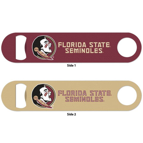 FSU Long Neck Bottle Opener Metal 2-Sided