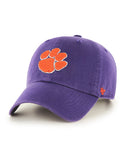 Clemson Hat 47' Clean Up Adjustable Purple