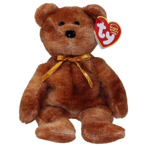 TY Beanie Baby 8" - Grizzwald the Bear 2004