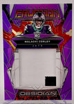 Jets Malachi Corley 2024 Panini Obsidian No.ERM-MCY #48/49 Relic Rookie Single Card