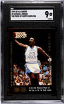 Bulls Michael Jordan 1999 Upper Deck MJ Career No.9 The Pride of North Carolina SGC Graded 9 Single Card (0109517)