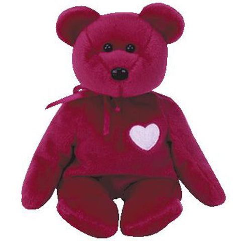 TY Beanie Baby 8.5" - Valentina the Red Bear 1999