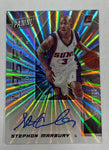 Suns Stephon Marbury 2020 Panini #07/15 Silver Laser Autographs Autographed Single Card