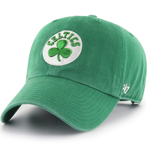 Celtics Hat 47' Clean Up Adjustable Green w/ Shamrock Logo