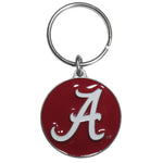 Alabama Keychain Carved Metal Zinc