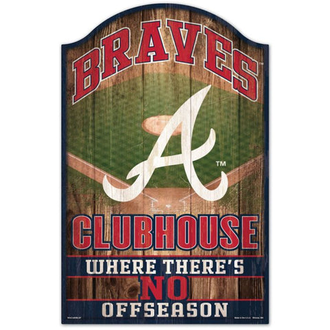 Braves Wood Sign 11x17 Clubhouse