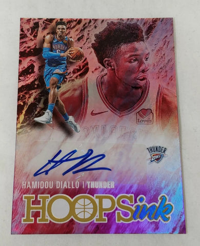 Thunder Hamidou Diallo 2020-21 Panini Hoops No.HI-HAM Hoops Ink Autographed Single Card