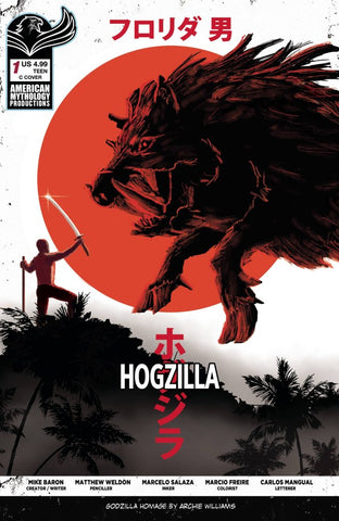 Florida Man vs. Hogzilla Issue #1 July 2024 Variant Cover C Comic Book