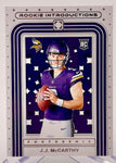 Vikings JJ McCarthy 2024 Panini Photogenic No.2 Rookie Single Card