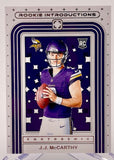 Vikings JJ McCarthy 2024 Panini Photogenic No.2 Rookie Single Card