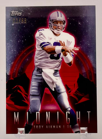 Cowboys Troy Aikman 2024 Topps Midnight No.26 #02/99 Single Card