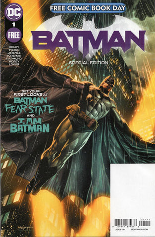 Batman FCBD Issue #1 August 2021 Comic Book