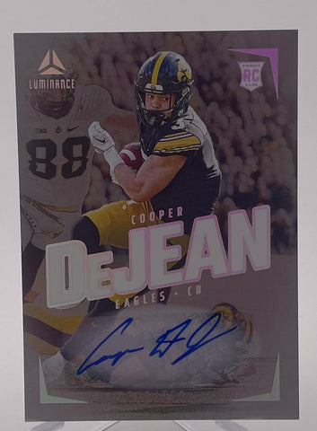 Eagles/Iowa Cooper DeJean 2024 Panini Luminance No.119 #588/700 Autographed Rookie Single Card