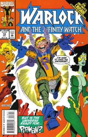 Warlock and the Infinity Watch Issue #18 July 1993 Comic Book