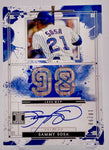 Cubs Sammy Sosa 2025 Panini Impeccable No.MVP-SS #10/98 Autographed Single Card
