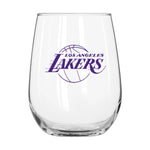 Lakers 16oz Curved Gameday Stemless Wine Glass