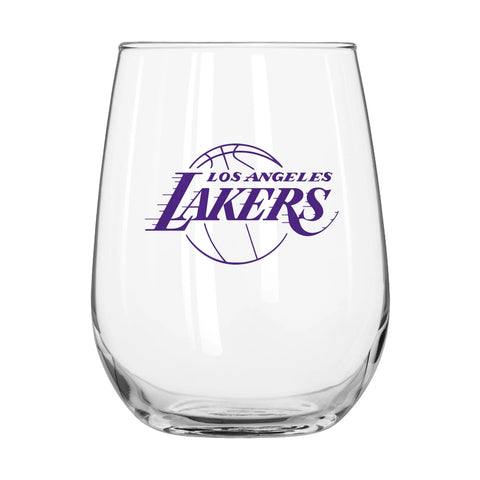 Lakers 16oz Curved Beverage Stemless Wine Glass